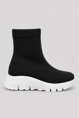 Tênis Bota AG Shoes Neoprene Feminino Preto Produto - Tênis Bota AG Shoes Neoprene Feminino Preto