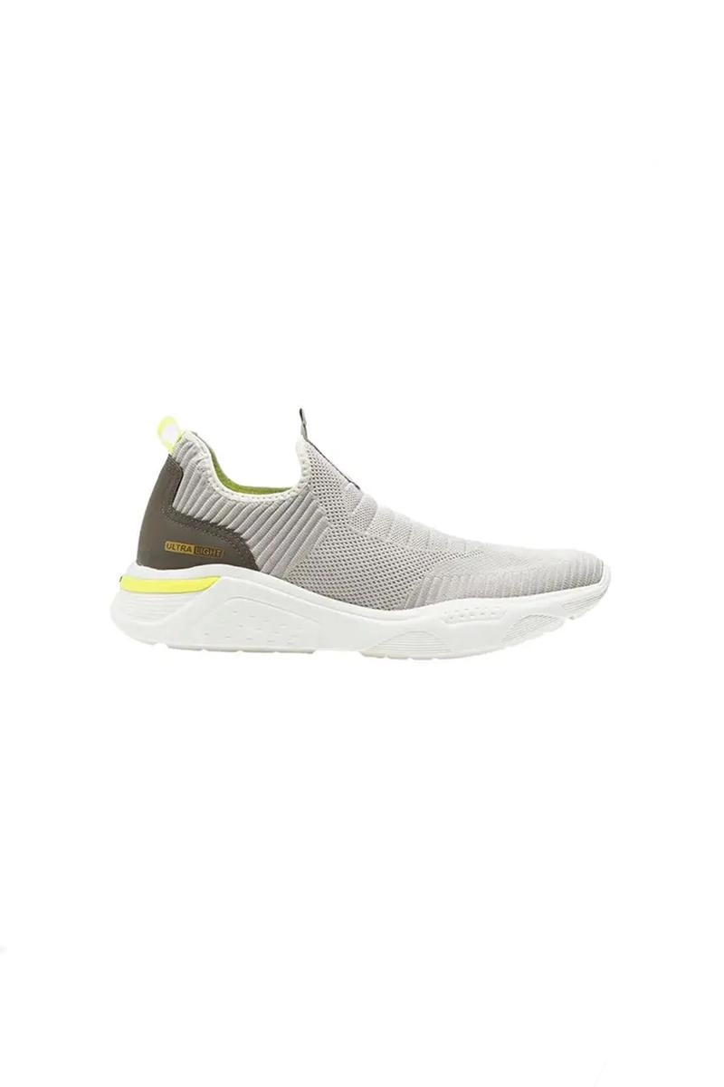 Tênis Democrata Casual Slip Knit Masculino Branco Tênis Democrata Casual Slip Knit Masculino Branco