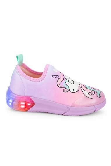 Tênis Infantil Feminino Unicórnio Luz De Led Bibi Space Tênis Infantil Feminino Unicórnio Luz De Led Bibi Space
