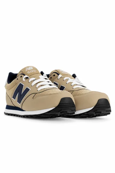 Tênis Masculino New Balance 500 Begê e Marinho Tênis Masculino New Balance 500 Begê e Marinho