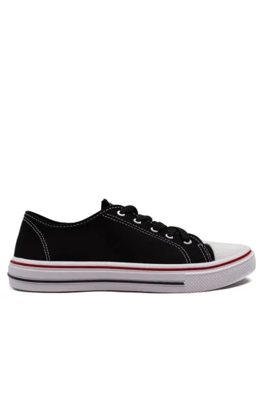 Tênis Moleca Casual Feminino Preto e Branco Tênis Moleca Casual Feminino Preto e Branco