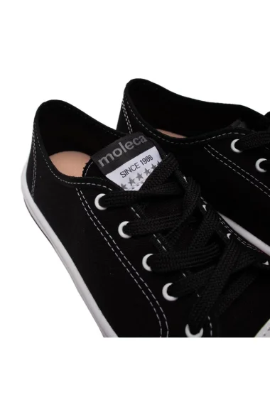 Tênis Moleca Casual Feminino Preto e Branco Tênis Moleca Casual Feminino Preto e Branco