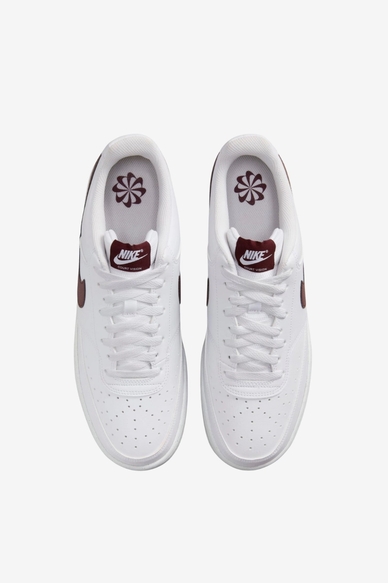 Tênis Nike Court Vision Low Masculino Branco e Vermelho Tênis Nike Court Vision Low Masculino Branco e Vermelho