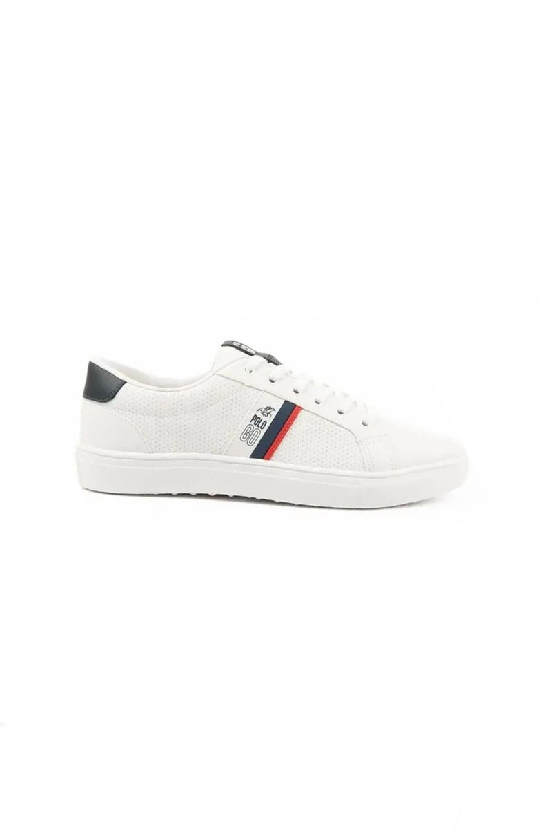 Tênis Polo Go Casual Masculino Branco com Azul Marinho