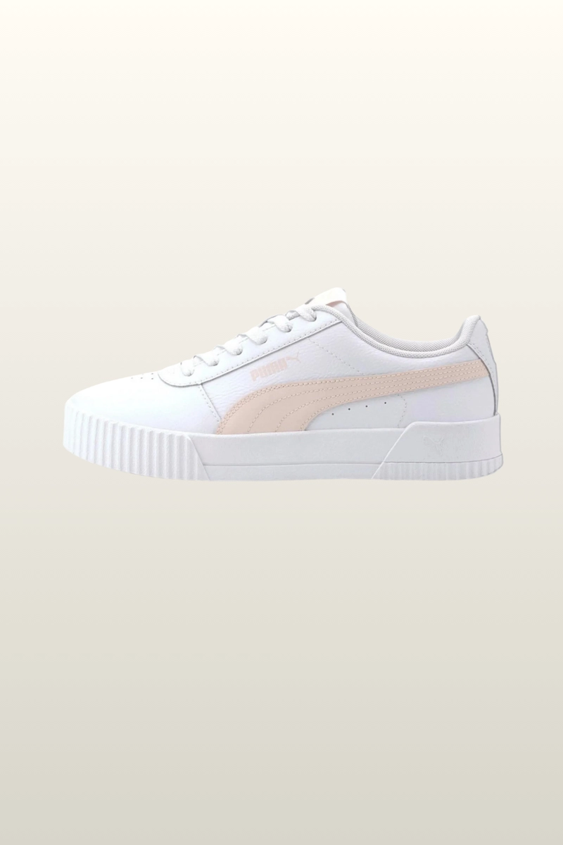 Tênis Puma Carina Feminino Branco e Rosa Tênis Puma Carina Feminino Branco e Rosa
