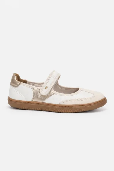 Tênis Sapatilha Feminino Via Marte Dourado Off white Tênis Sapatilha Feminino Via Marte Dourado Off white