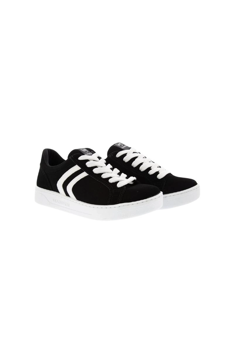 Tênis Via Marte Casual Com Acabamento Detalhado Feminino Preto Tênis Via Marte Casual Com Acabamento Detalhado Feminino Preto