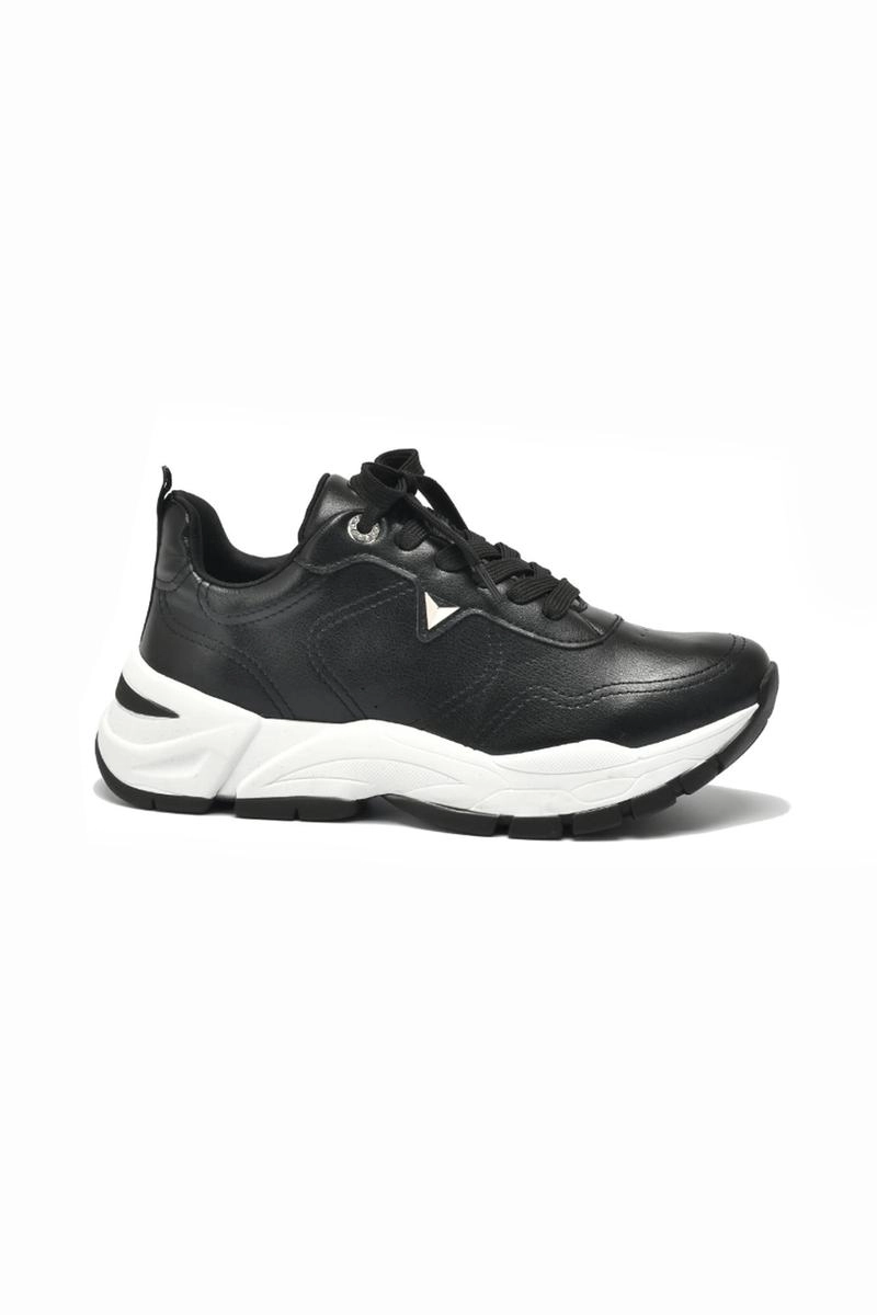 Tênis Via Marte Casual Jogging Preto