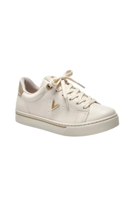 Tênis Via Marte Casual Metais Feminino Marfim Gold Tênis Via Marte Casual Metais Feminino Marfim Gold