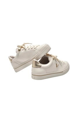 Tênis Via Marte Casual Metais Feminino Marfim Gold Tênis Via Marte Casual Metais Feminino Marfim Gold