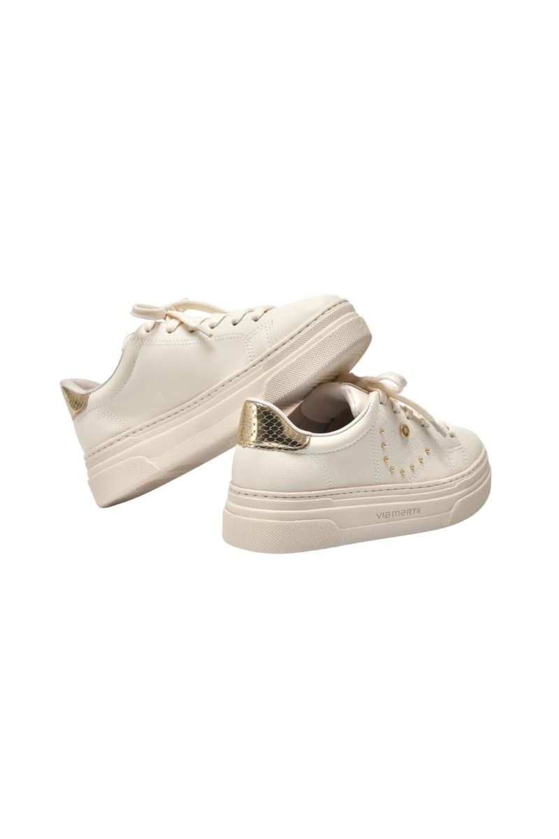 Tênis Via Marte Casual Metalizado Feminino
