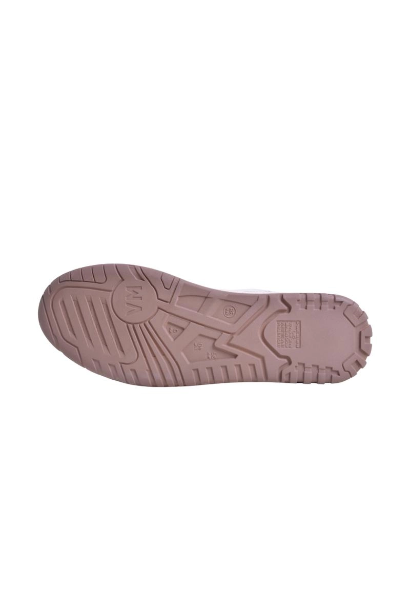 Tenis Via Marte Casual Bicolor V Feminino Branco e Marrom