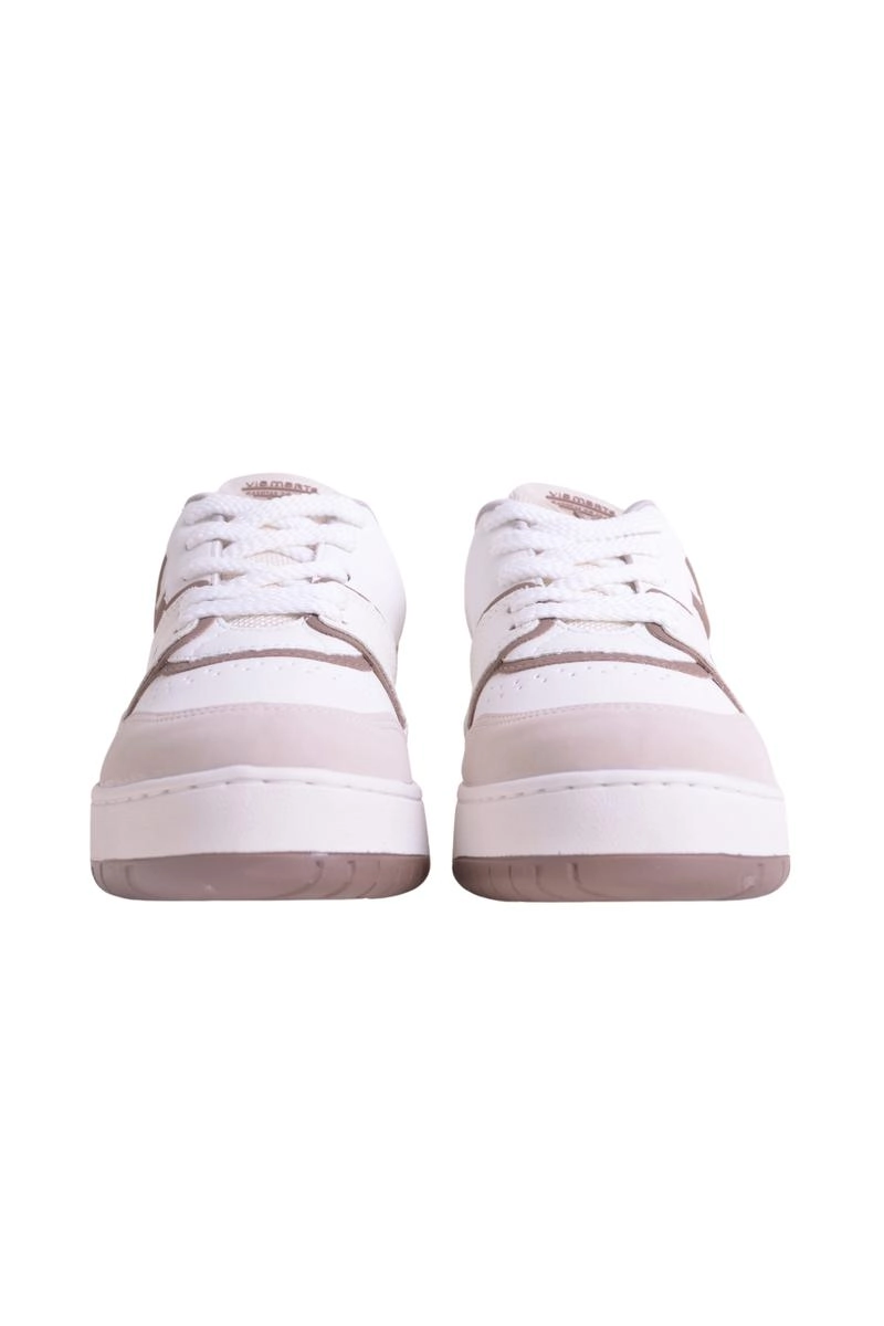 Tenis Via Marte Casual Bicolor V Feminino Branco e Marrom
