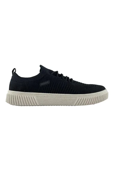 Tênis Masculino Casual Knit Confort Preto