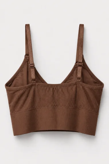Top Feminino de alcinha com Bojo Sea Brazil Marrom Top Feminino de alcinha com Bojo Sea Brazil Marrom