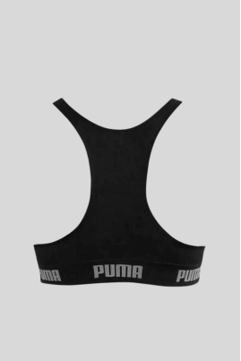 Top Puma Sem Costura Selene Feminino Preto Top Puma Sem Costura Selene Feminino Preto