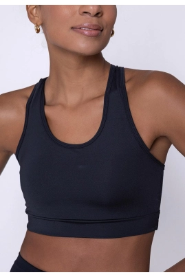 Top Selene Bojo Removível Feminino Preto Top Selene Bojo Removível Feminino Preto