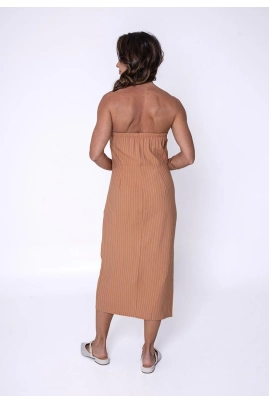 Vestido Ellen One Midi Tomara Que Caia Feminino Avelã Vestido Ellen One Midi Tomara Que Caia Feminino Avelã