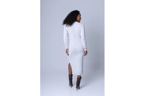 Vestido Feminino Midi Canelado Tricot Gabip Vestido Feminino Midi Canelado Tricot Gabip