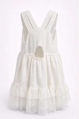 Vestido Kiki Xodó Babado Bebê Feminino Branco