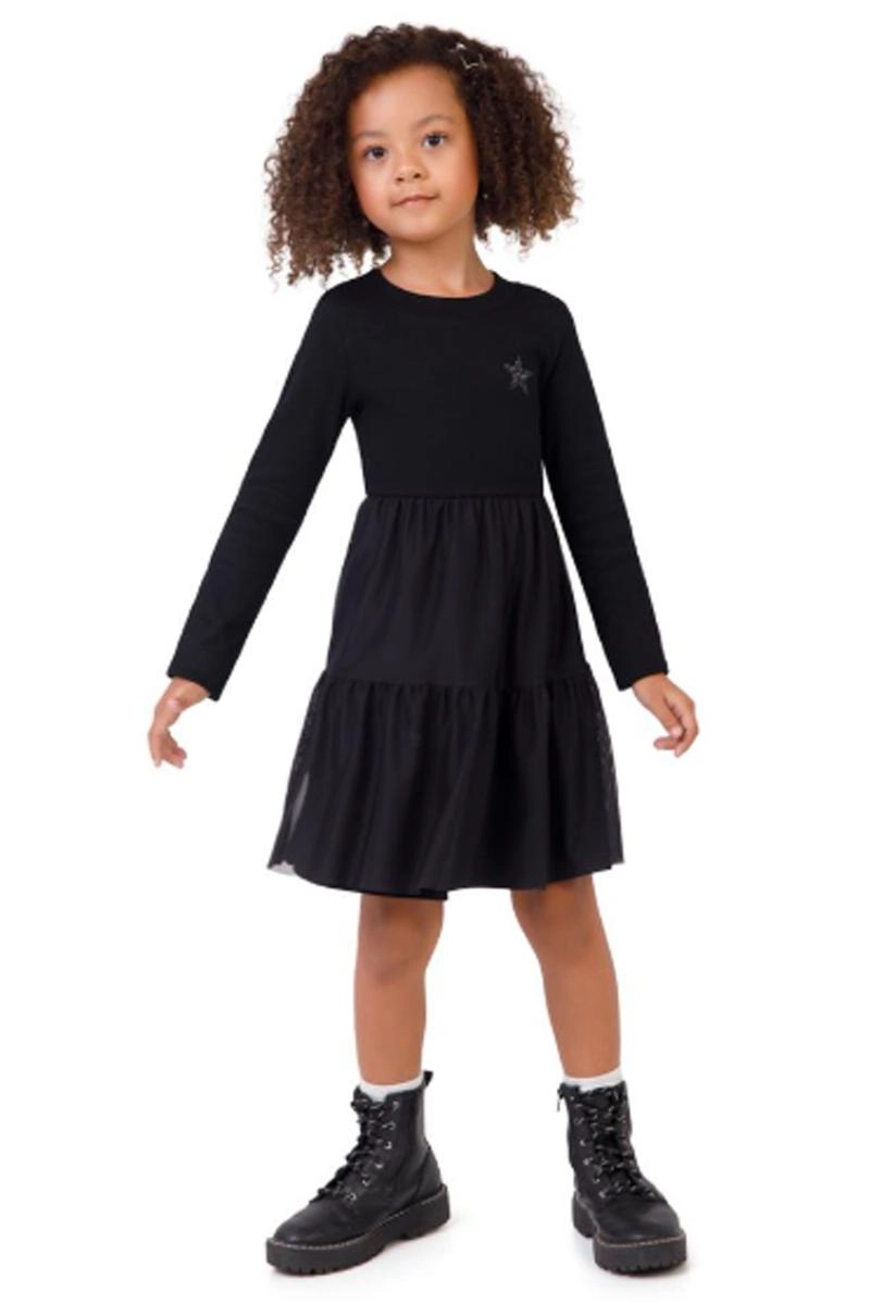 Vestido Malwee Tule Infantil Feminino